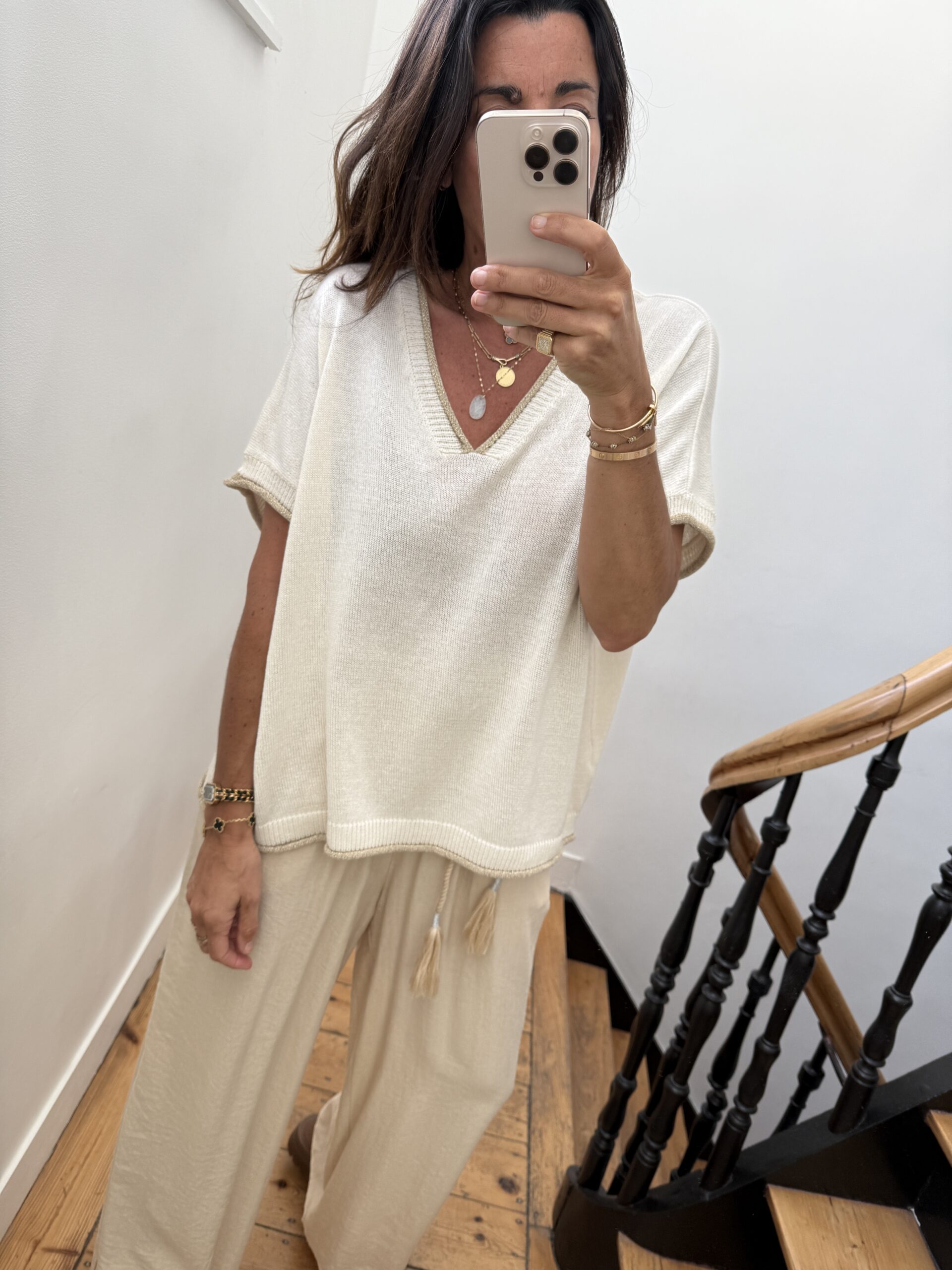 IMG_0041 pull doux manches courtes rouge