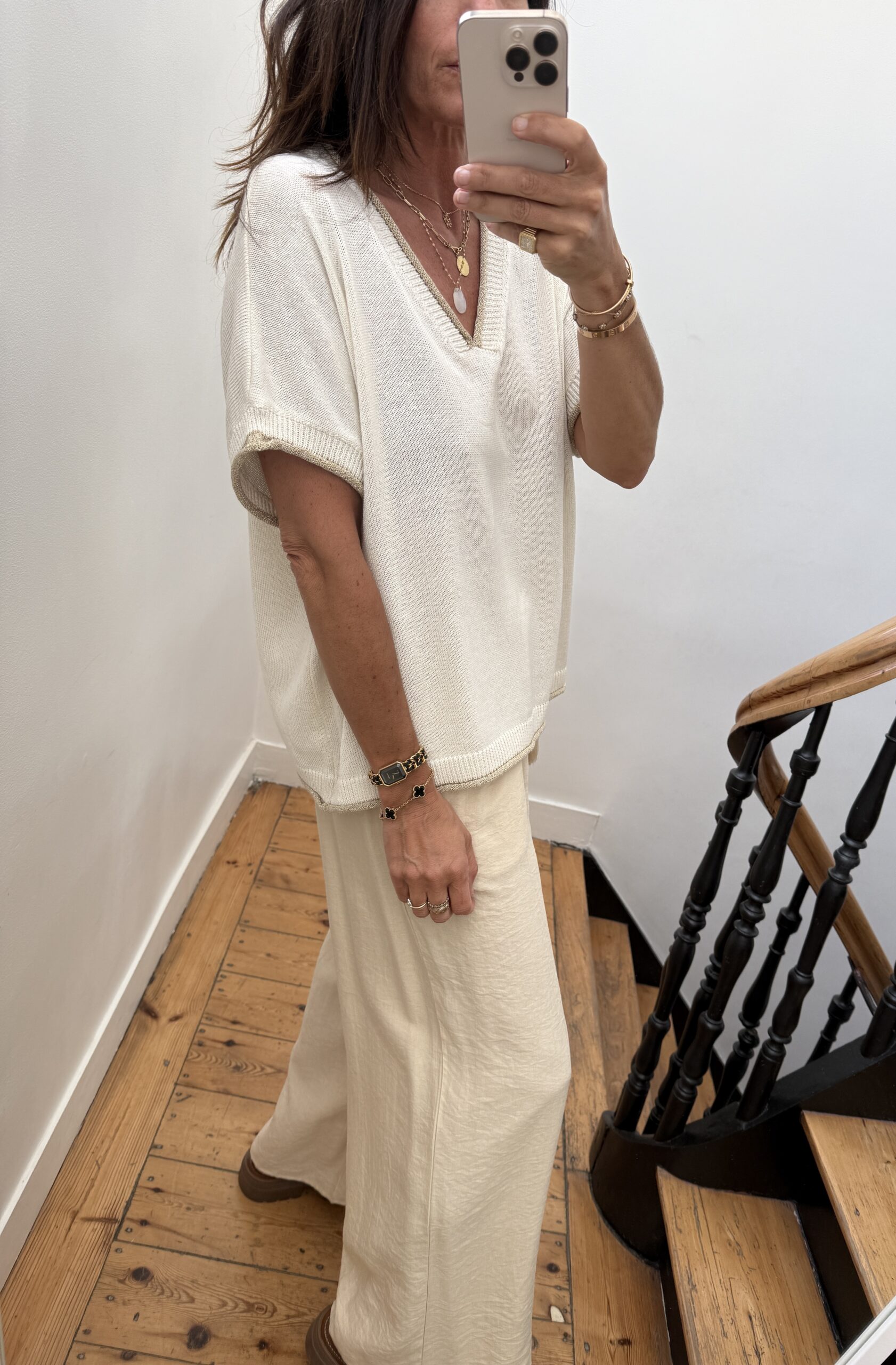 IMG_0042 pull doux manches courtes rouge