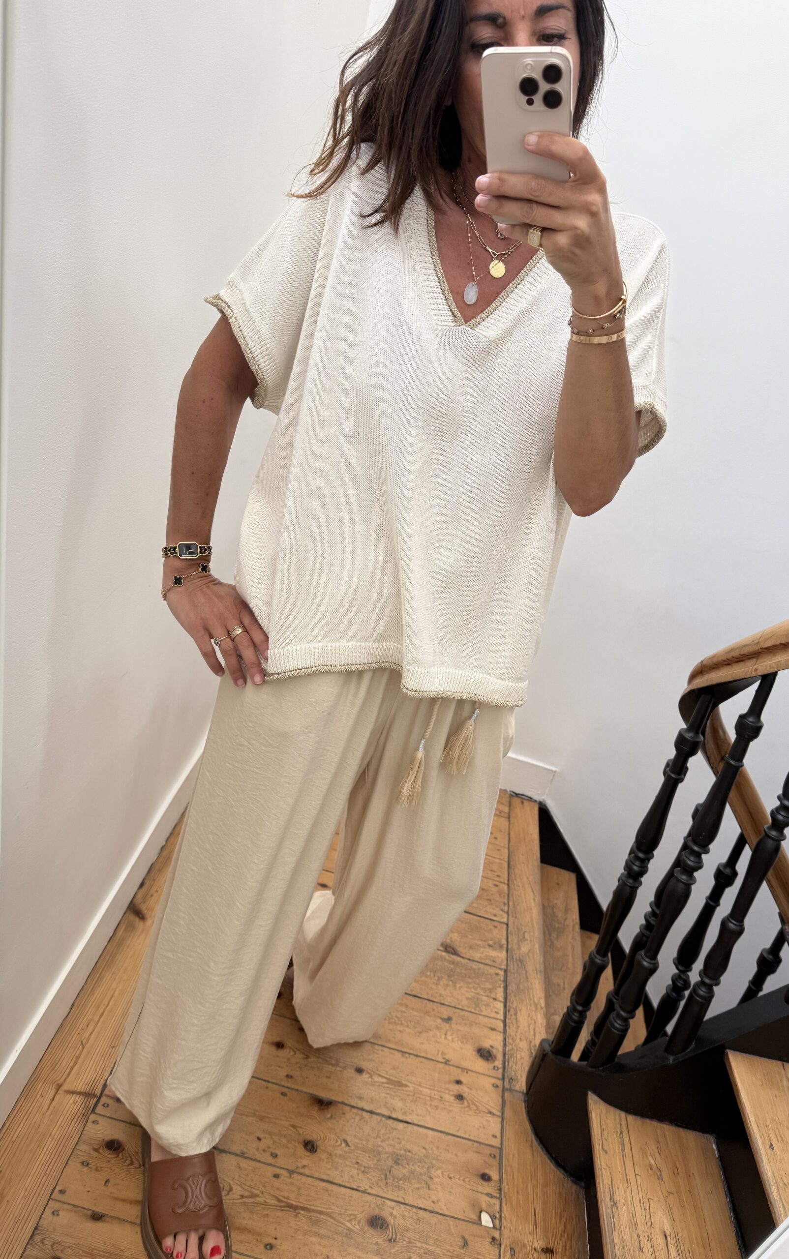 IMG_0043 pull doux manches courtes rouge