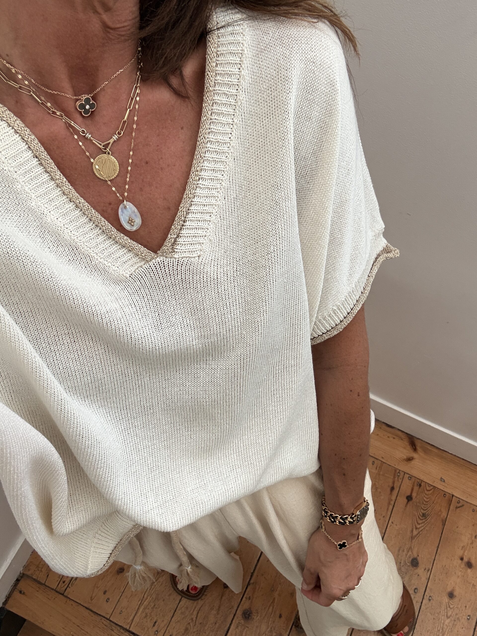 IMG_0045 pull doux manches courtes rouge