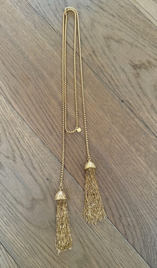 sautoir chaine serpenti pierre noire (copie)