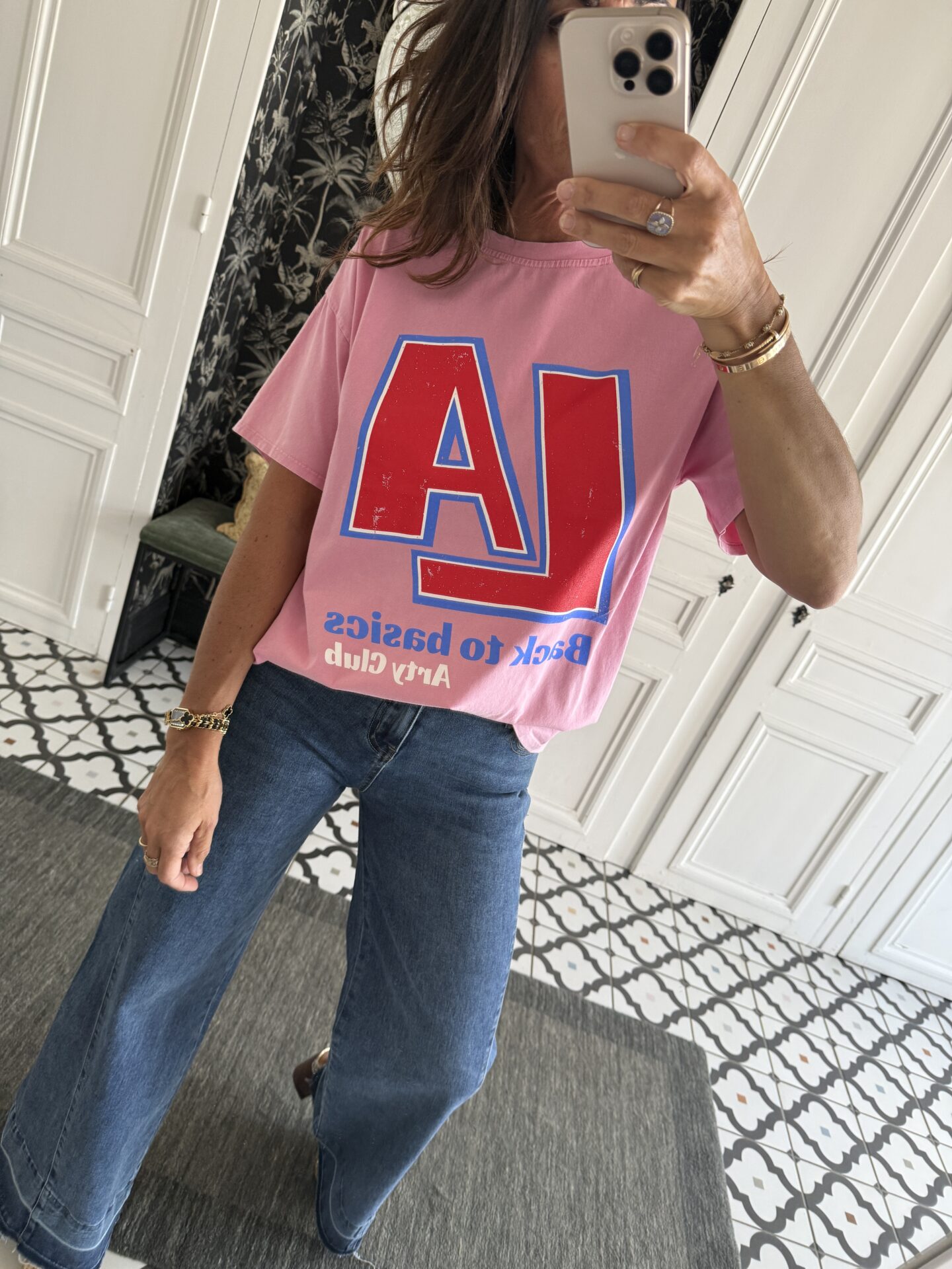 sweat shirt le marais violine et rose