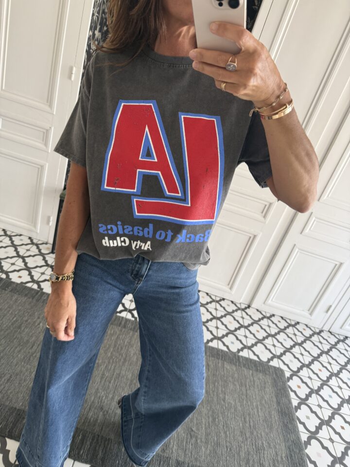 sweat shirt le marais violine et rose