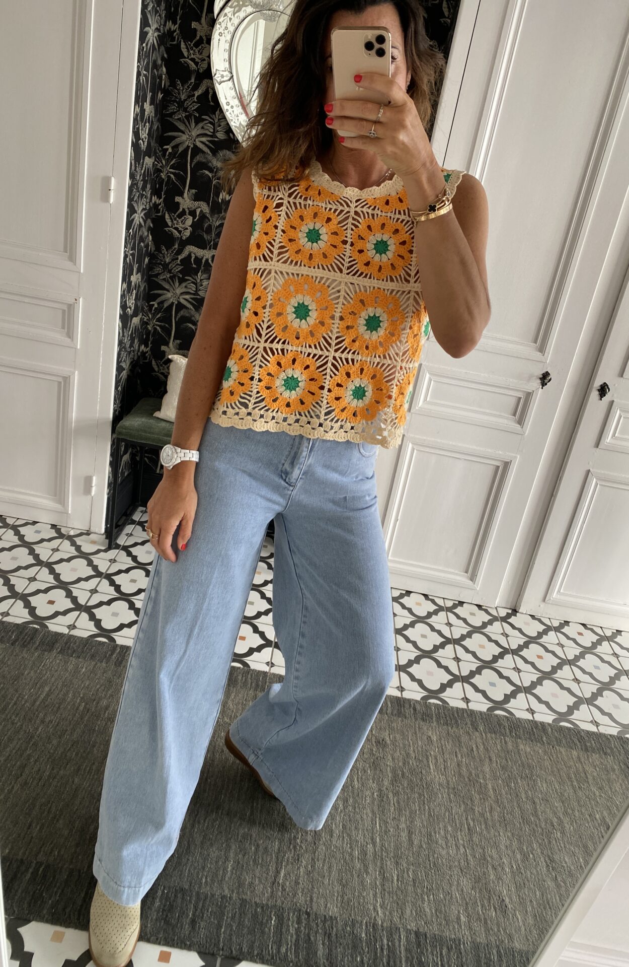 blouse noeuds léopard