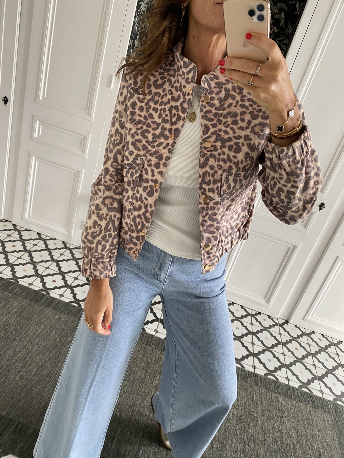 blouse noeuds léopard