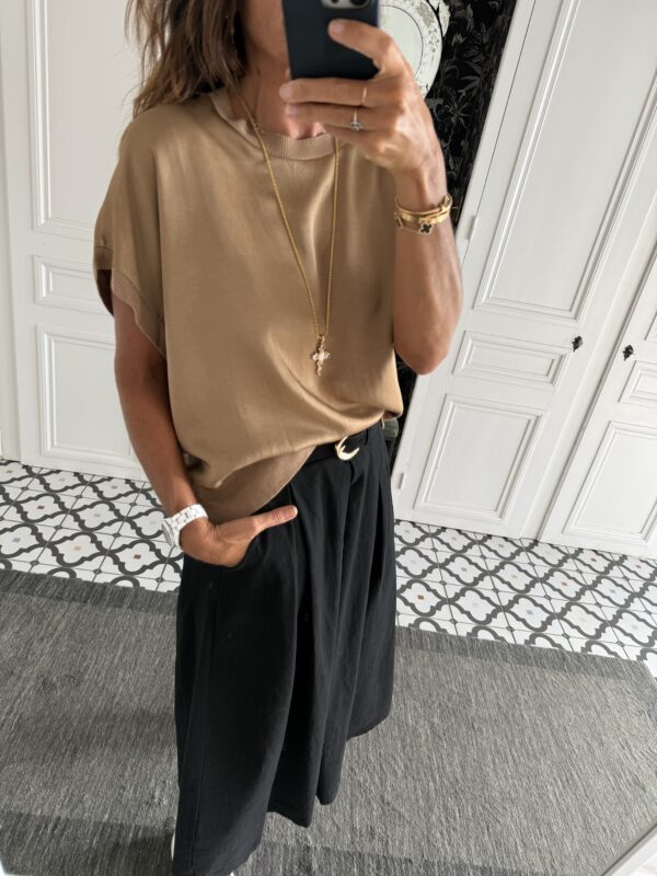 jupe gina poches noir