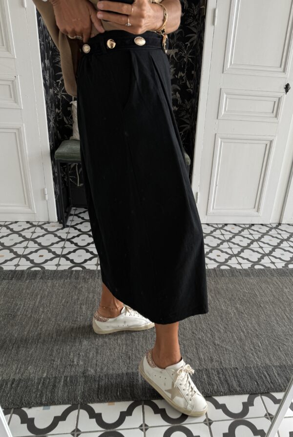 jupe gina poches noir