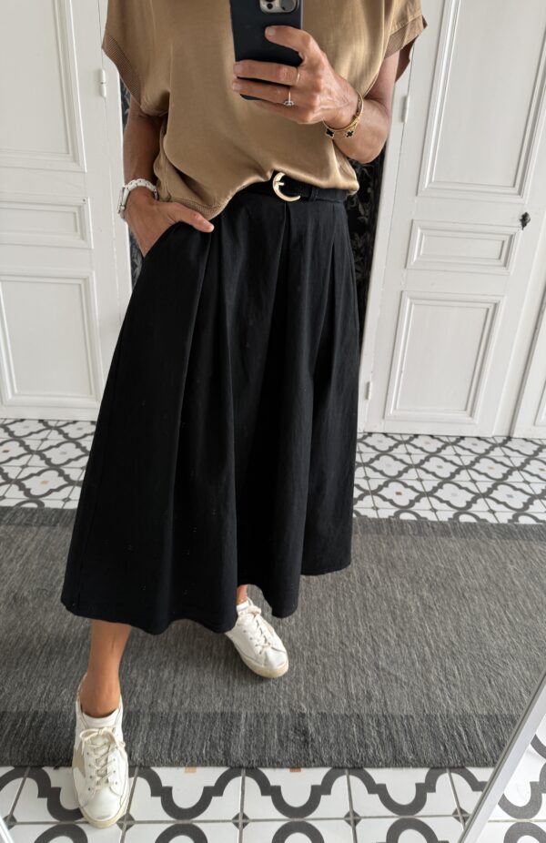 jupe gina poches noir