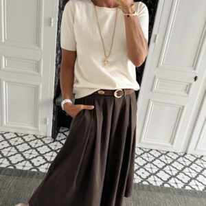 jupe gina poches noir