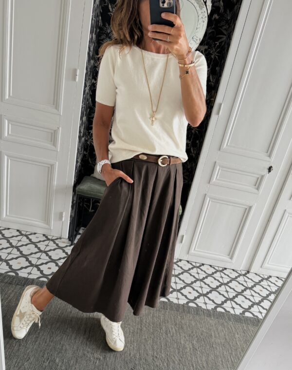 jupe gina poches noir