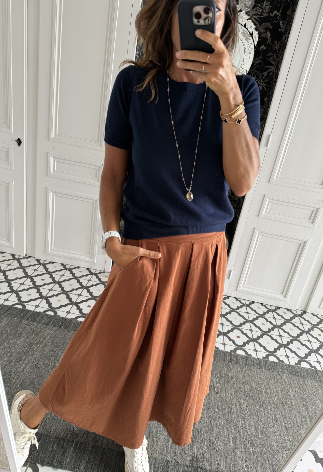 jupe gina poches noir