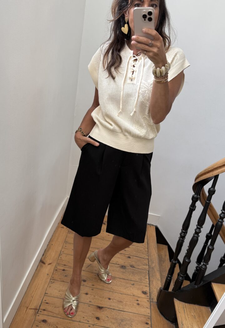 blouse noire fluide