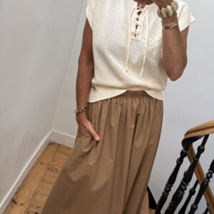 blouse noire fluide