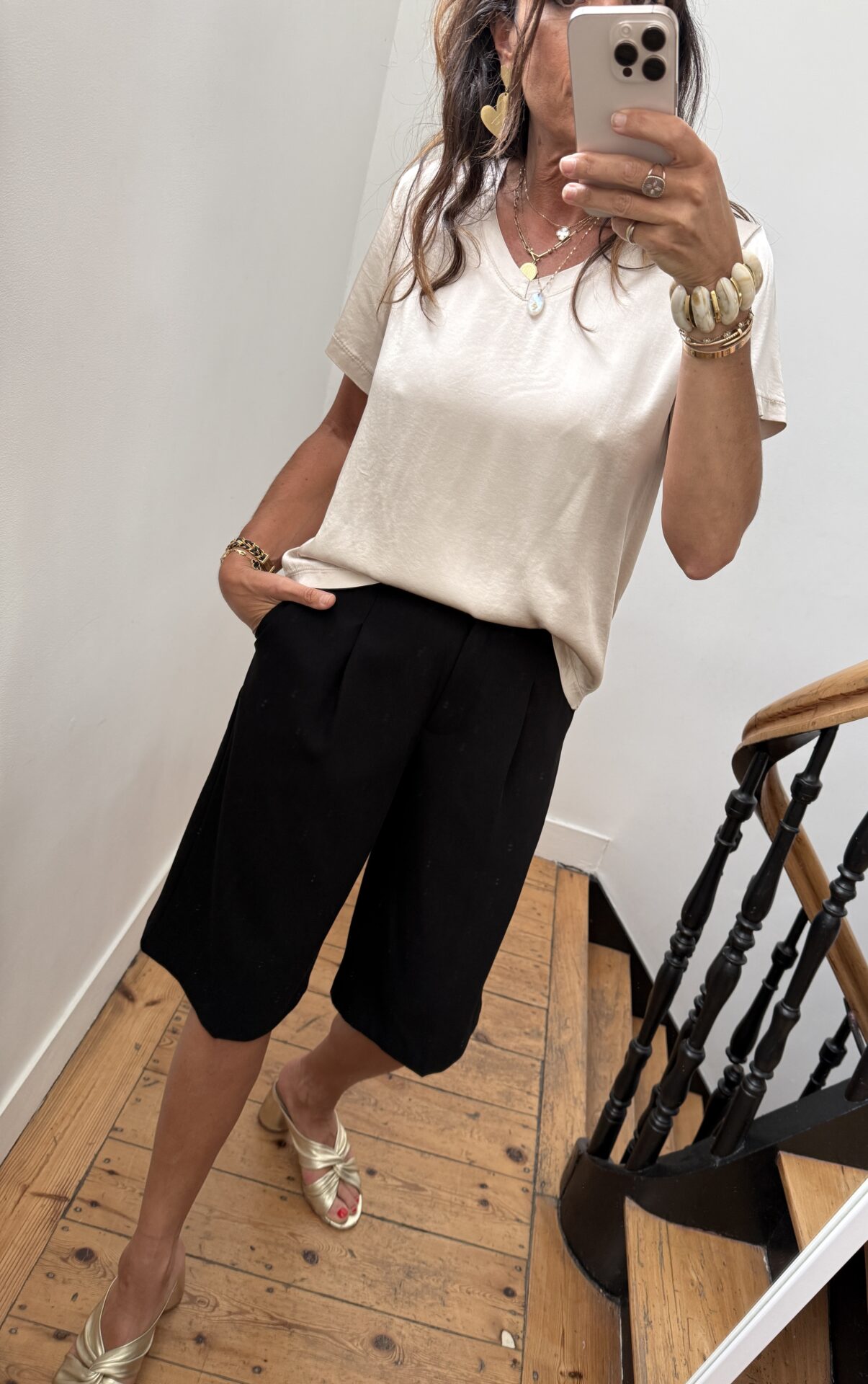 blouse noire fluide