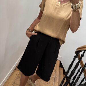 blouse noire fluide