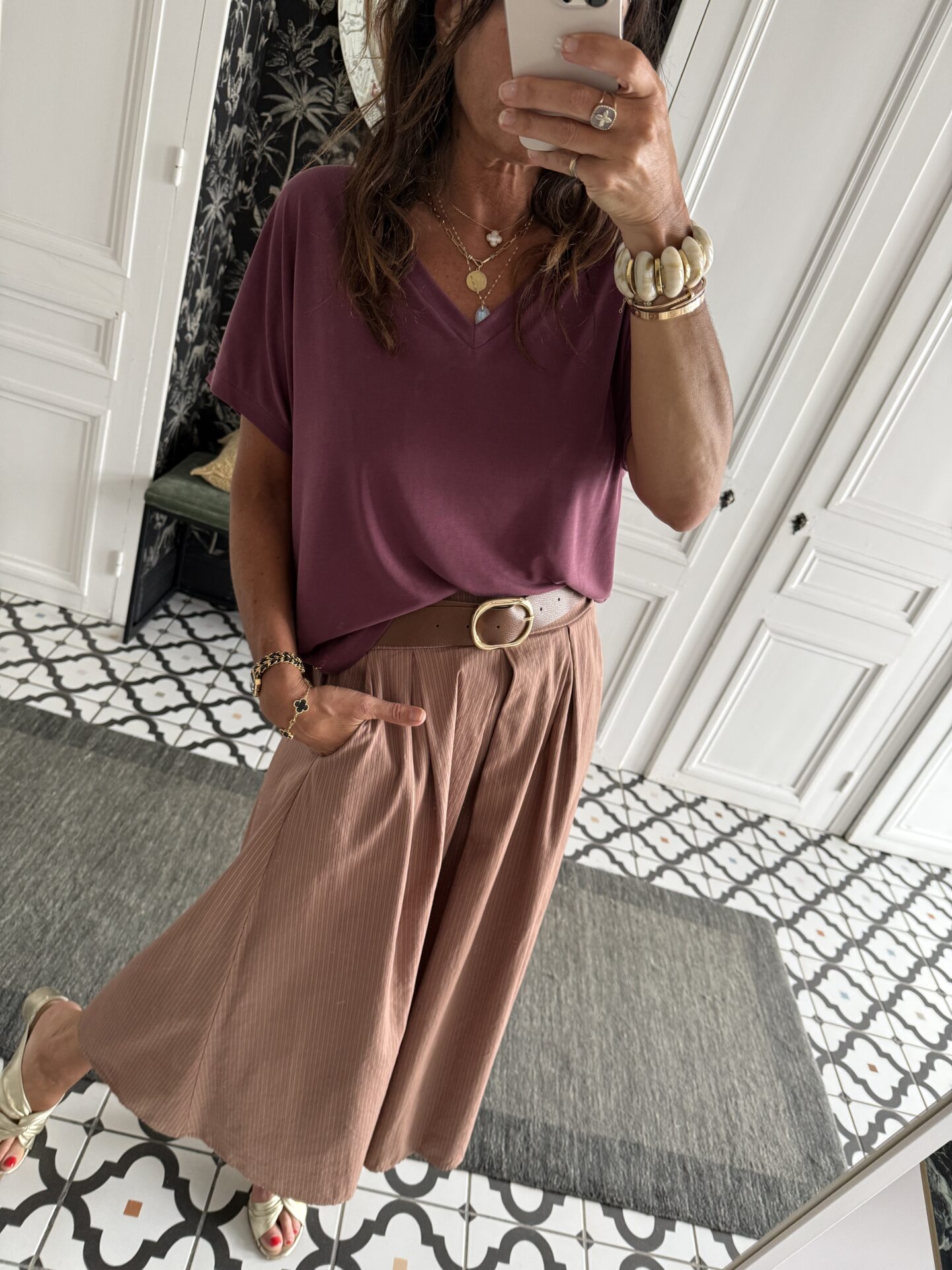 blouse noire fluide