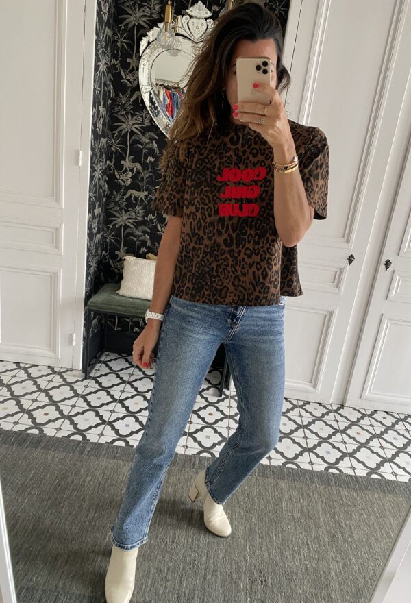 jeans gris droit