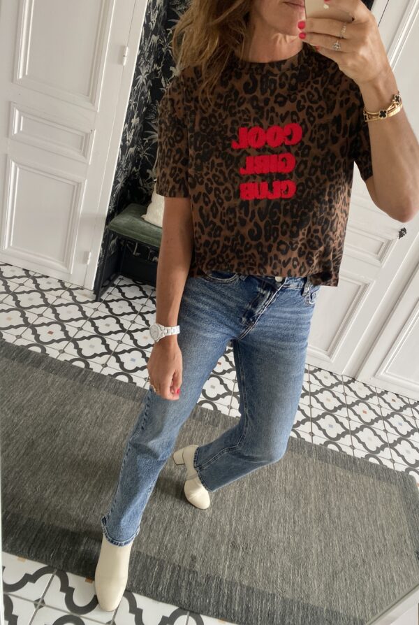 jeans gris droit