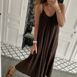 robe éponge écru