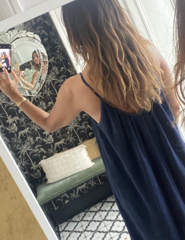 robe éponge écru