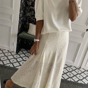 robe éponge écru