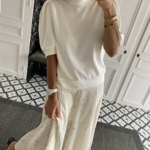 robe éponge écru