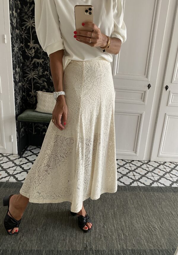 robe éponge écru