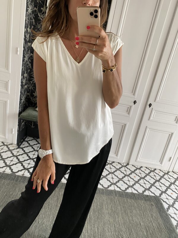 robe éponge écru