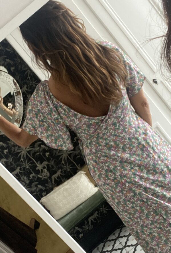robe éponge écru