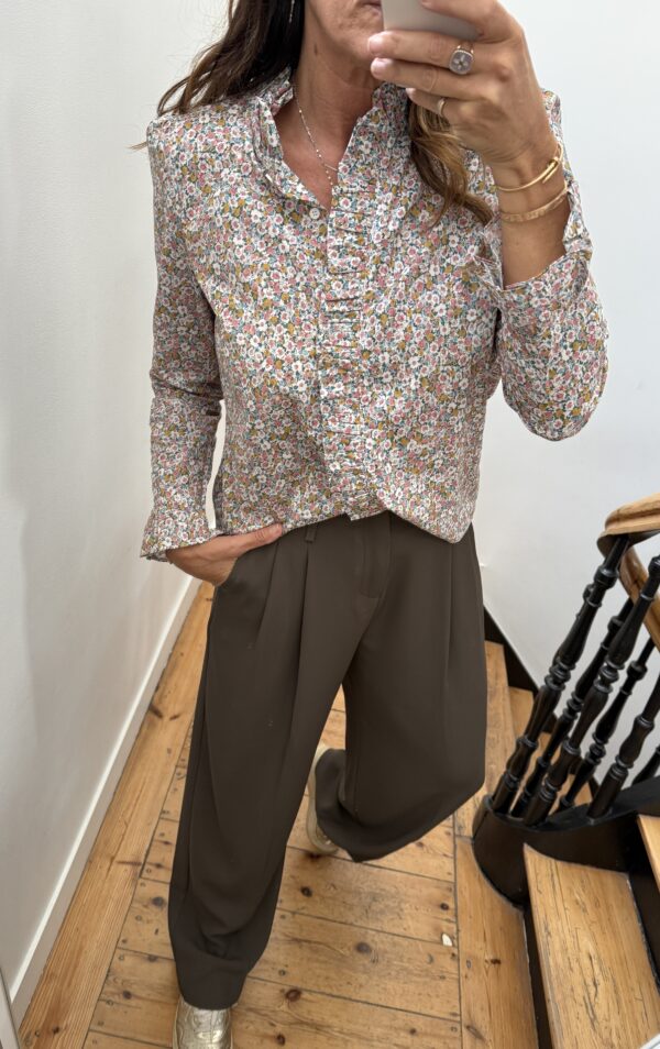 pantalon pinces fluide noir
