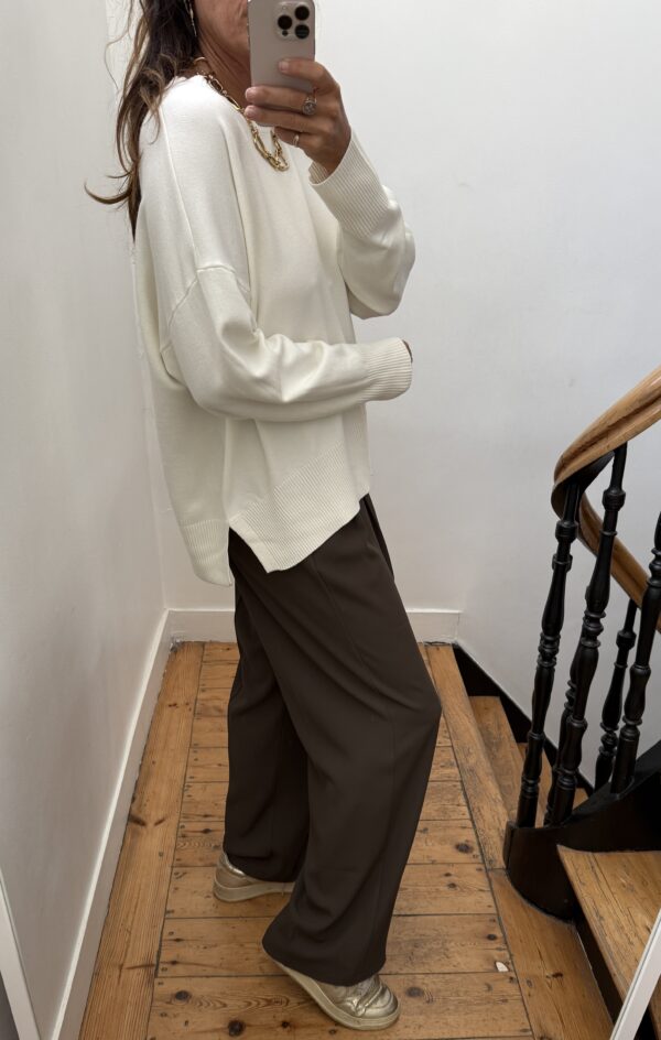 pantalon pinces fluide noir