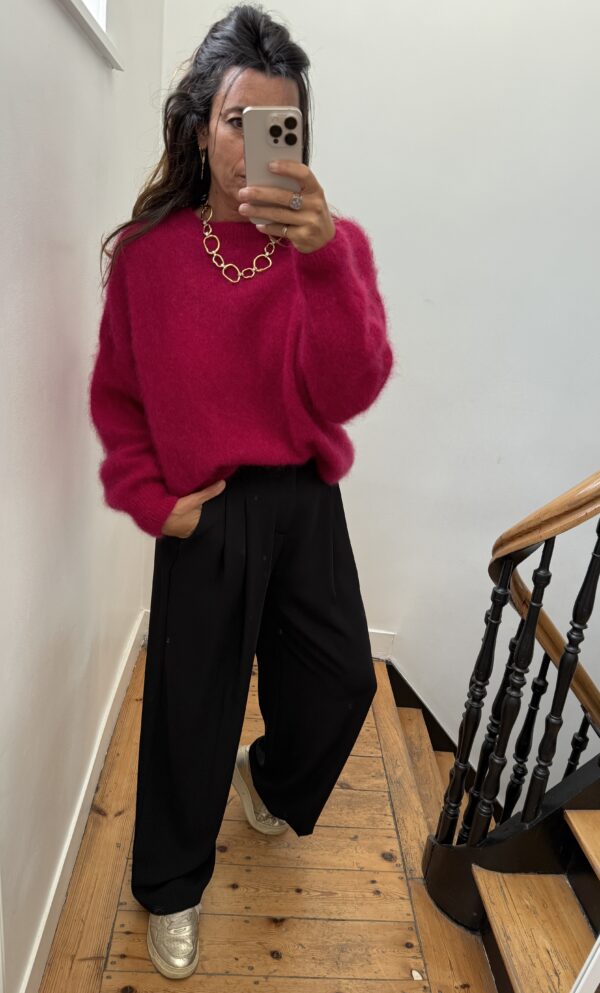 pantalon pinces fluide noir