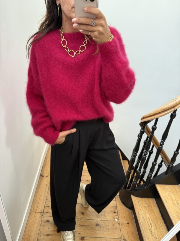 pantalon pinces fluide noir