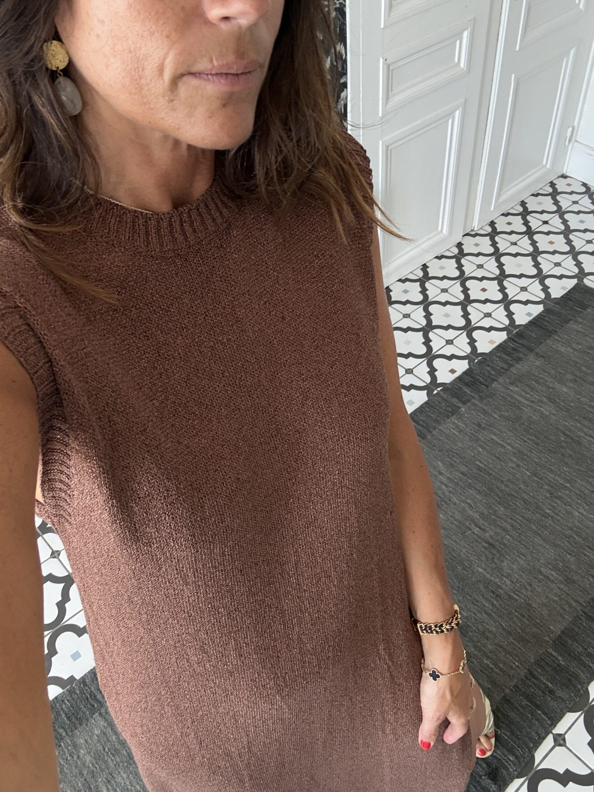 IMG_2241 2 robe maille lurex chocolat