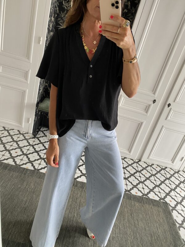 blouse fluide noir