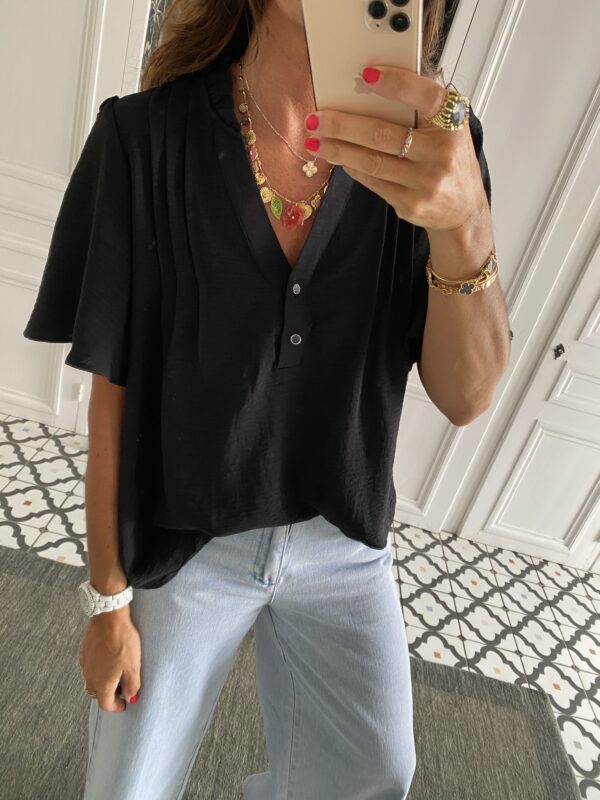 blouse fluide noir