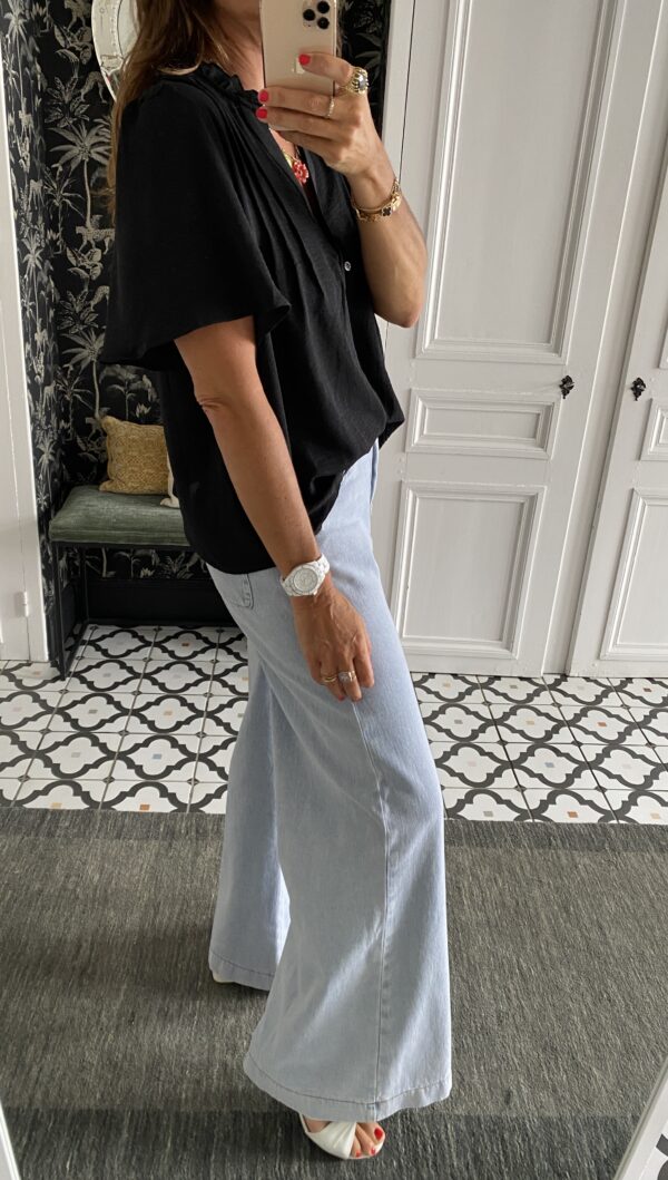 blouse fluide noir