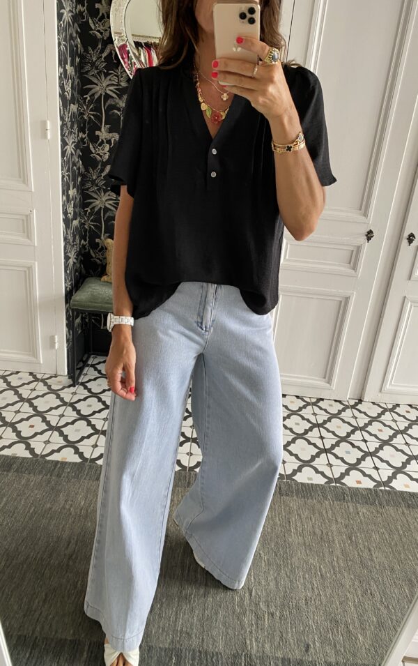 blouse fluide noir