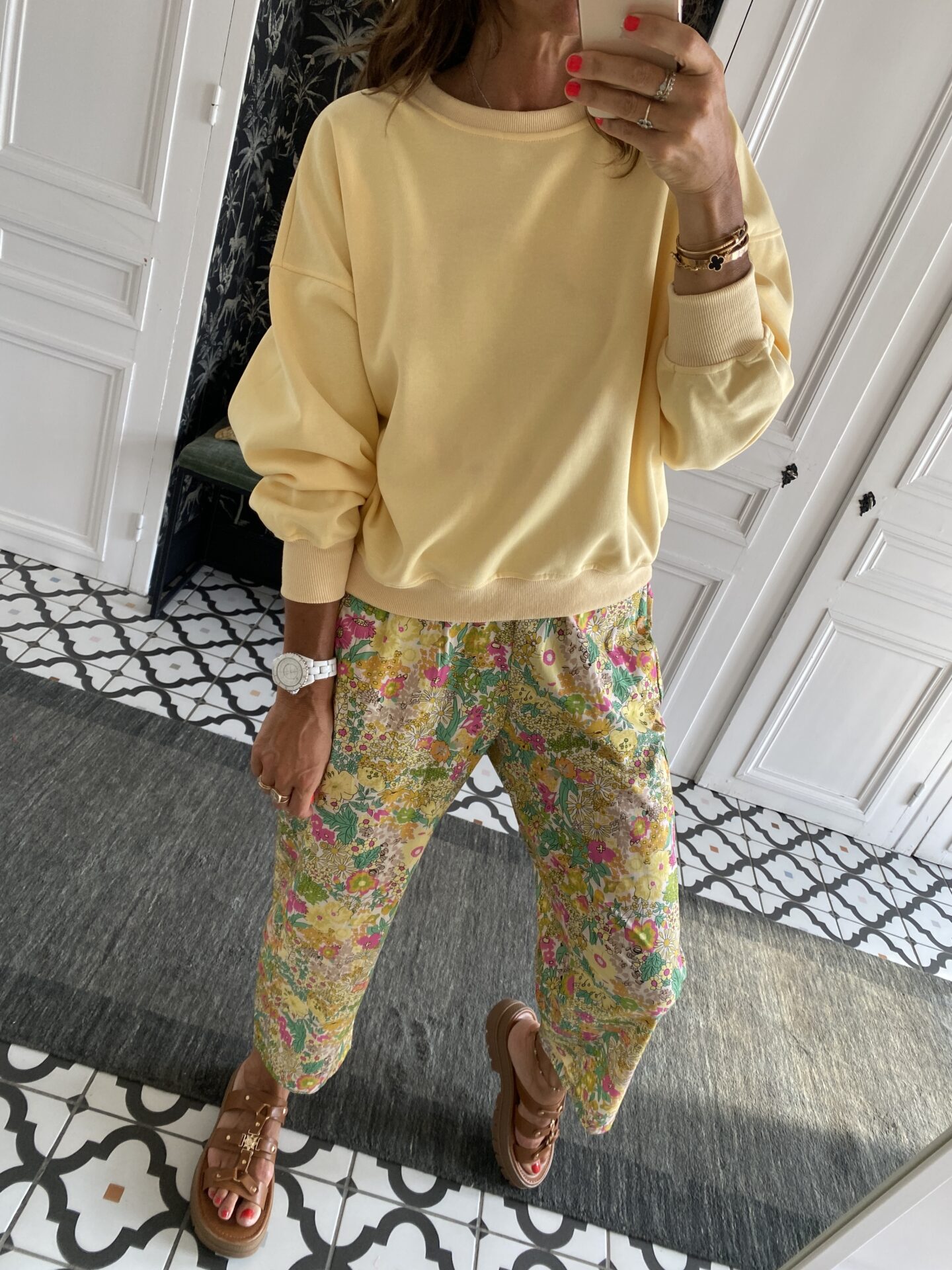 robe longue johanna volants coton bleu