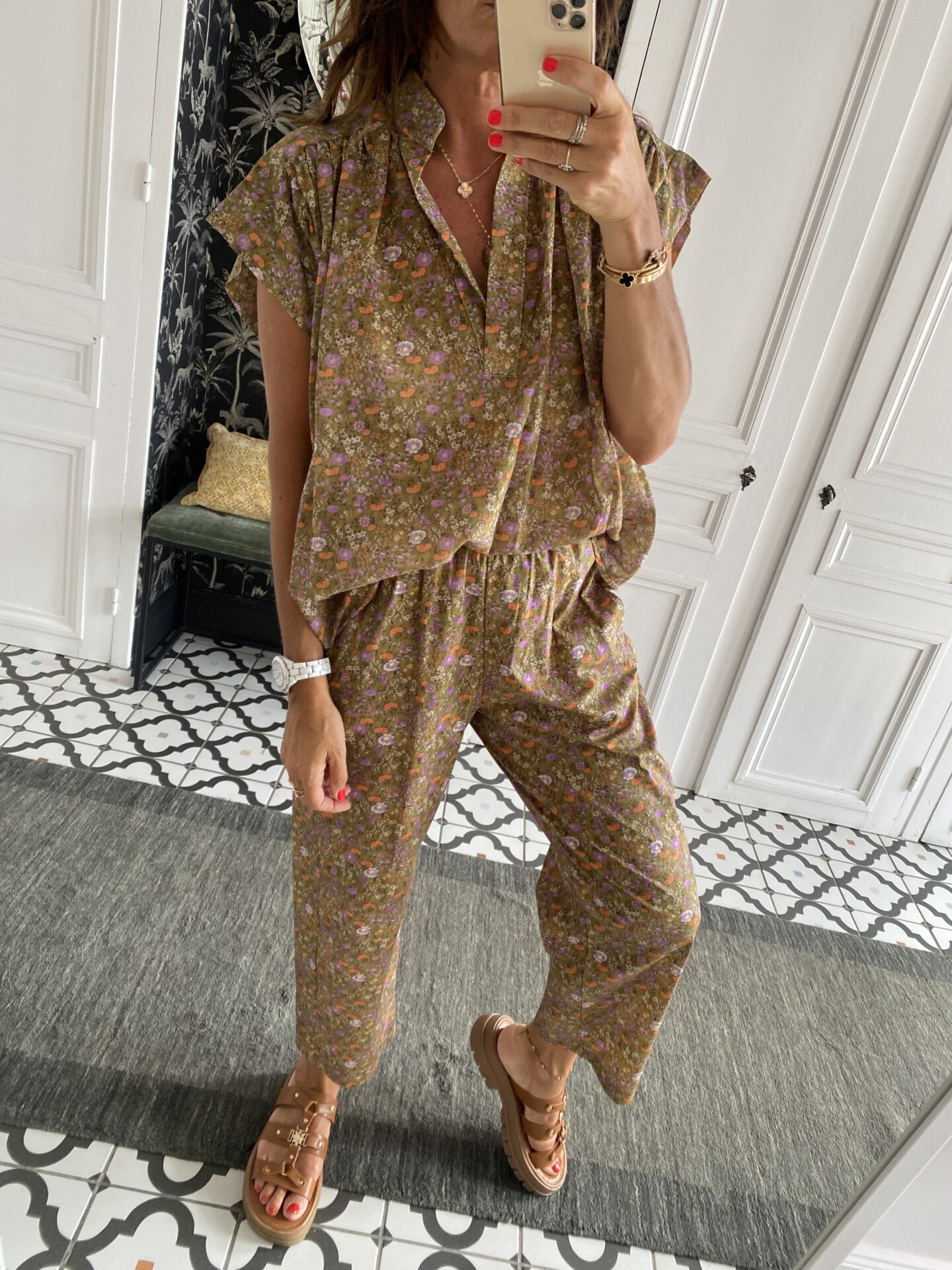 robe longue johanna volants coton bleu