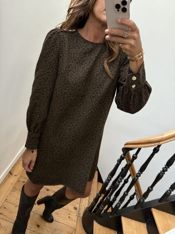 chemise velours cotelé kaki