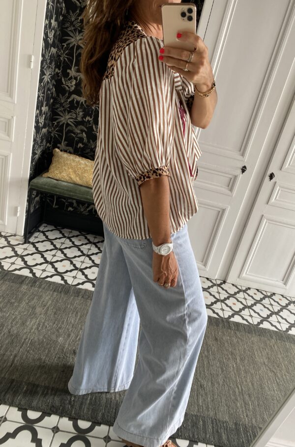 robe longue johanna volants coton bleu