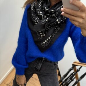 foulard bandana doux marine