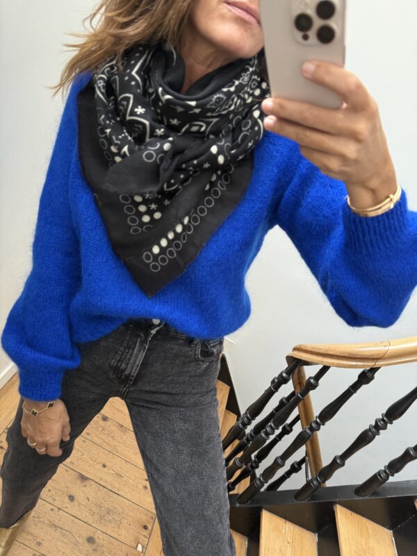 foulard bandana doux marine