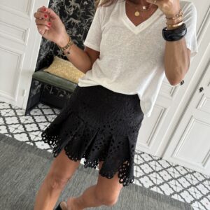 blouse guipure noire