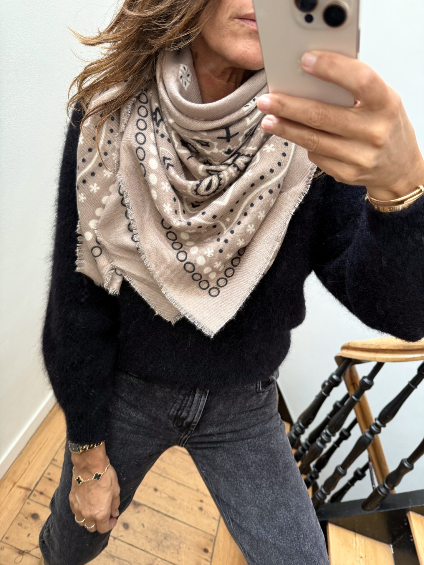 foulard bandana doux marine