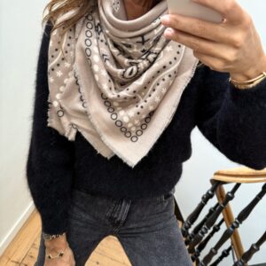 foulard bandana doux marine