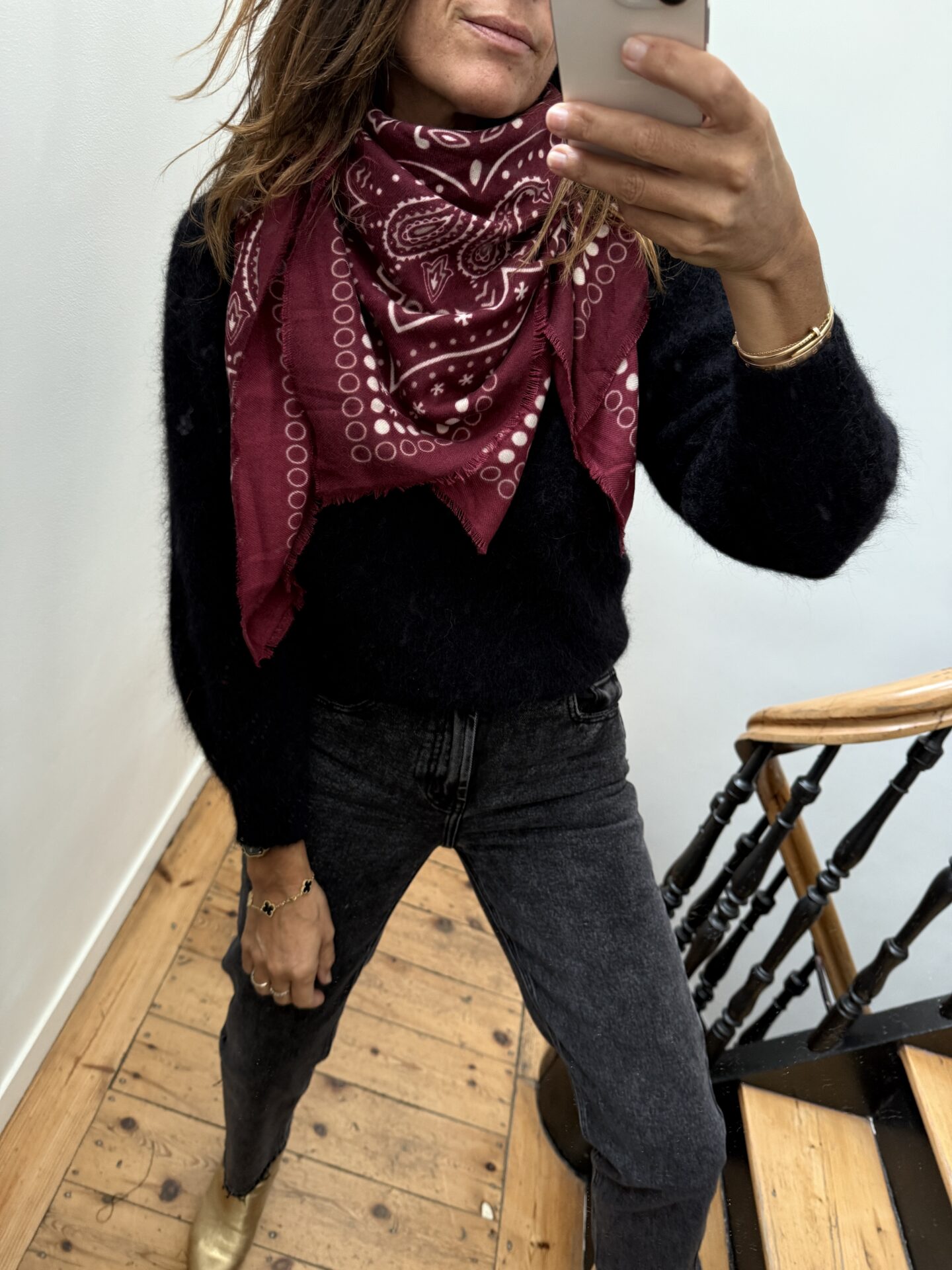 foulard bandana doux marine