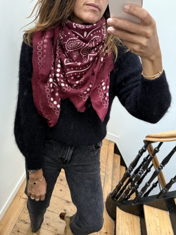 foulard bandana doux marine