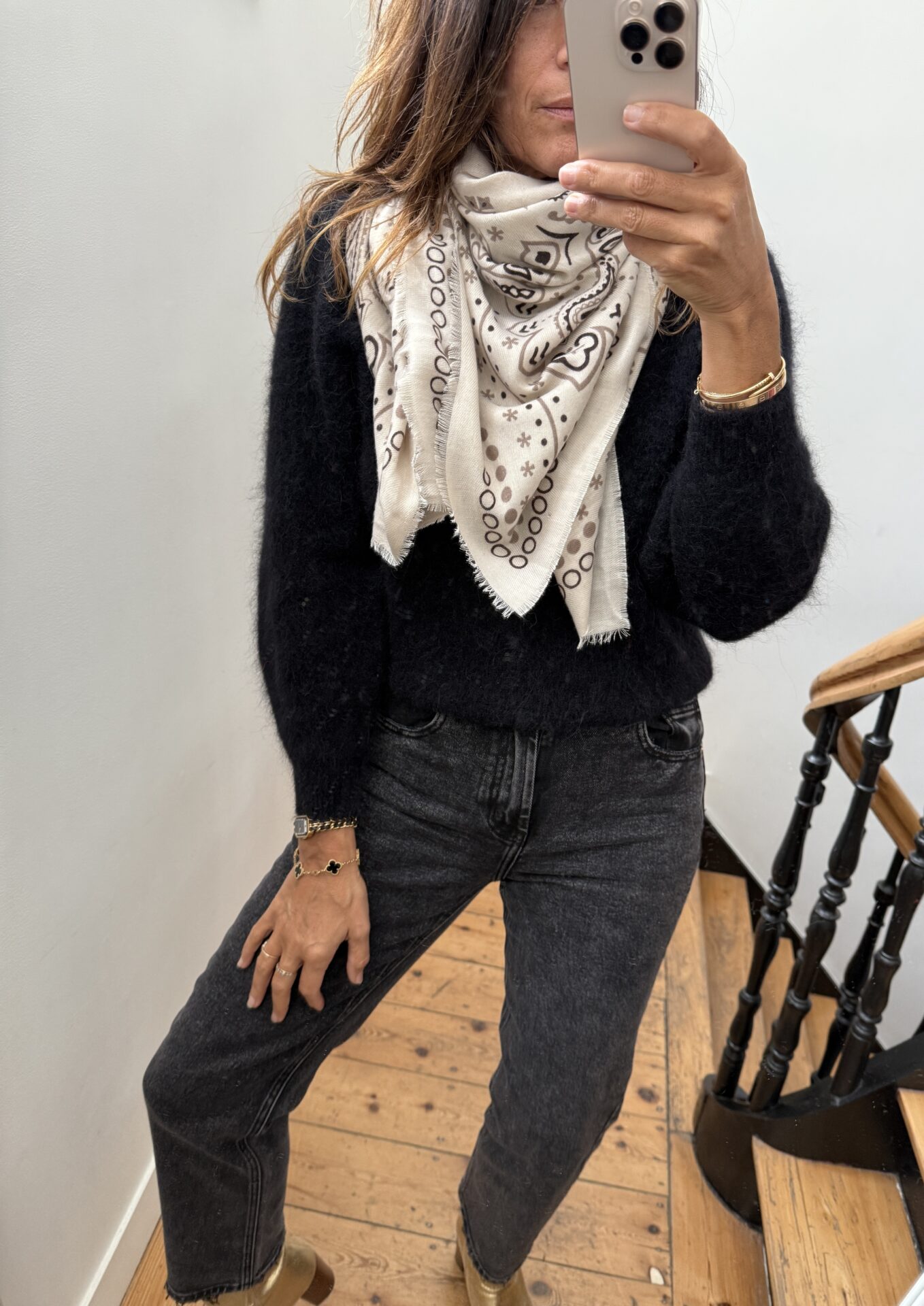 foulard bandana doux marine